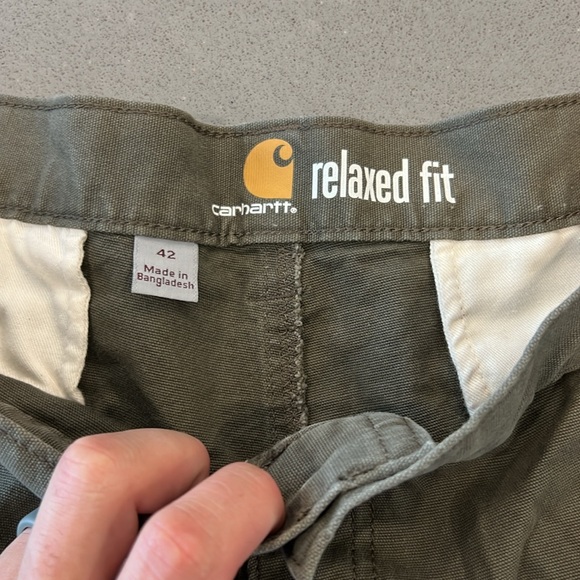 CARHARTT Men's Rugged Flex Relaxed Fit Canvas Cargo Work Short Size 42 - Picture 3 of 5